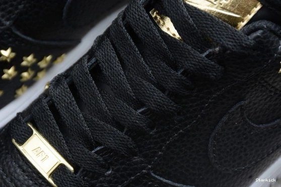 AR0639-001 1 STARS FORCE LOW BLACK AIR NIKE 0908